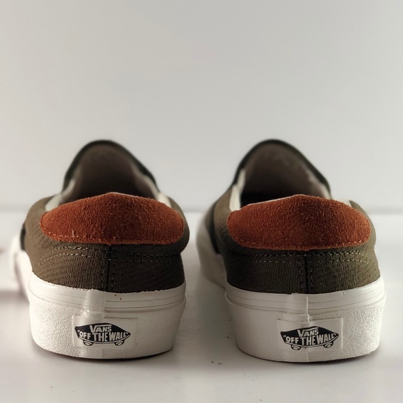 Vans Slip-on 59 Flannel Dusty Olive Skate Shoes. - Picture 5 of 7